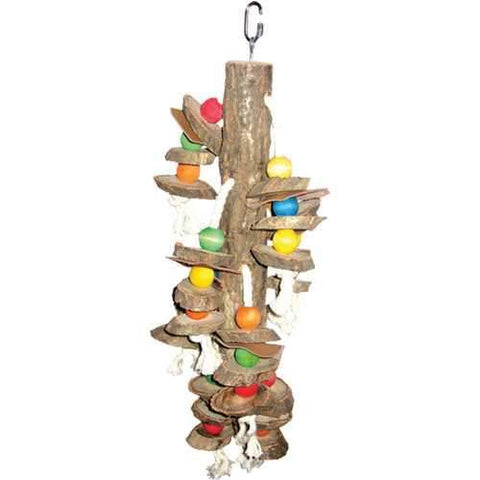 Happy Beaks Wood Hanging Cylinders Bird Toy