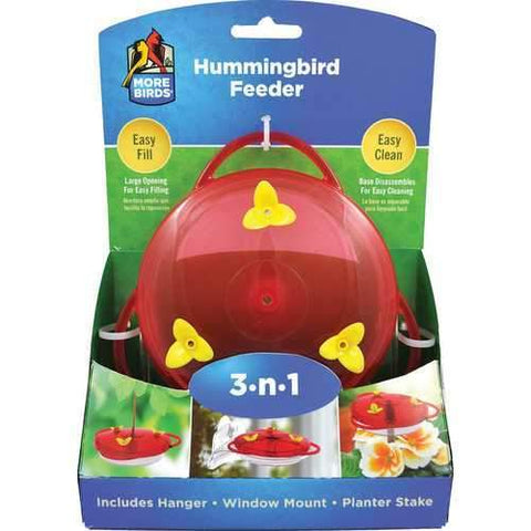 3-n-1 Plastic Hummingbird Feeder
