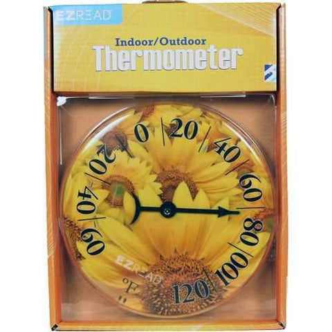 Dial Thermometer Sunflowers