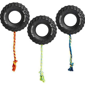 Pup Treads Rubber Tire W/rope
